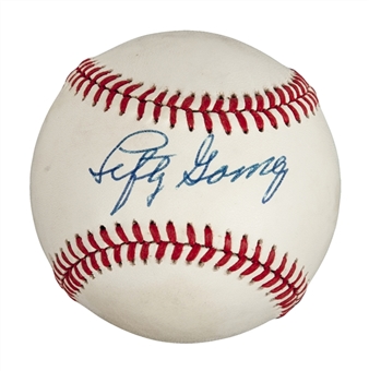 Lefty Gomez Single-Signed A.L. Baseball (PSA/DNA)